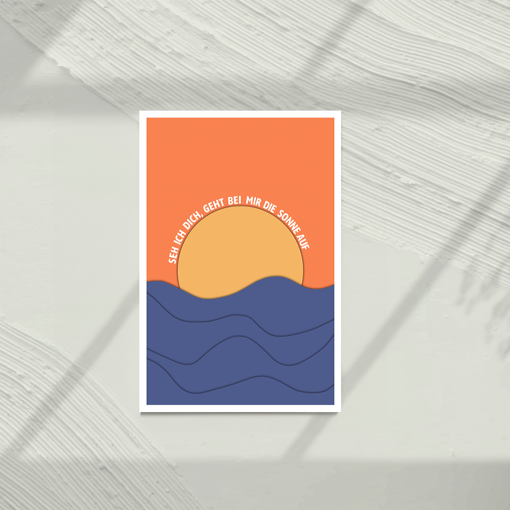 When I see you, the sun rises
