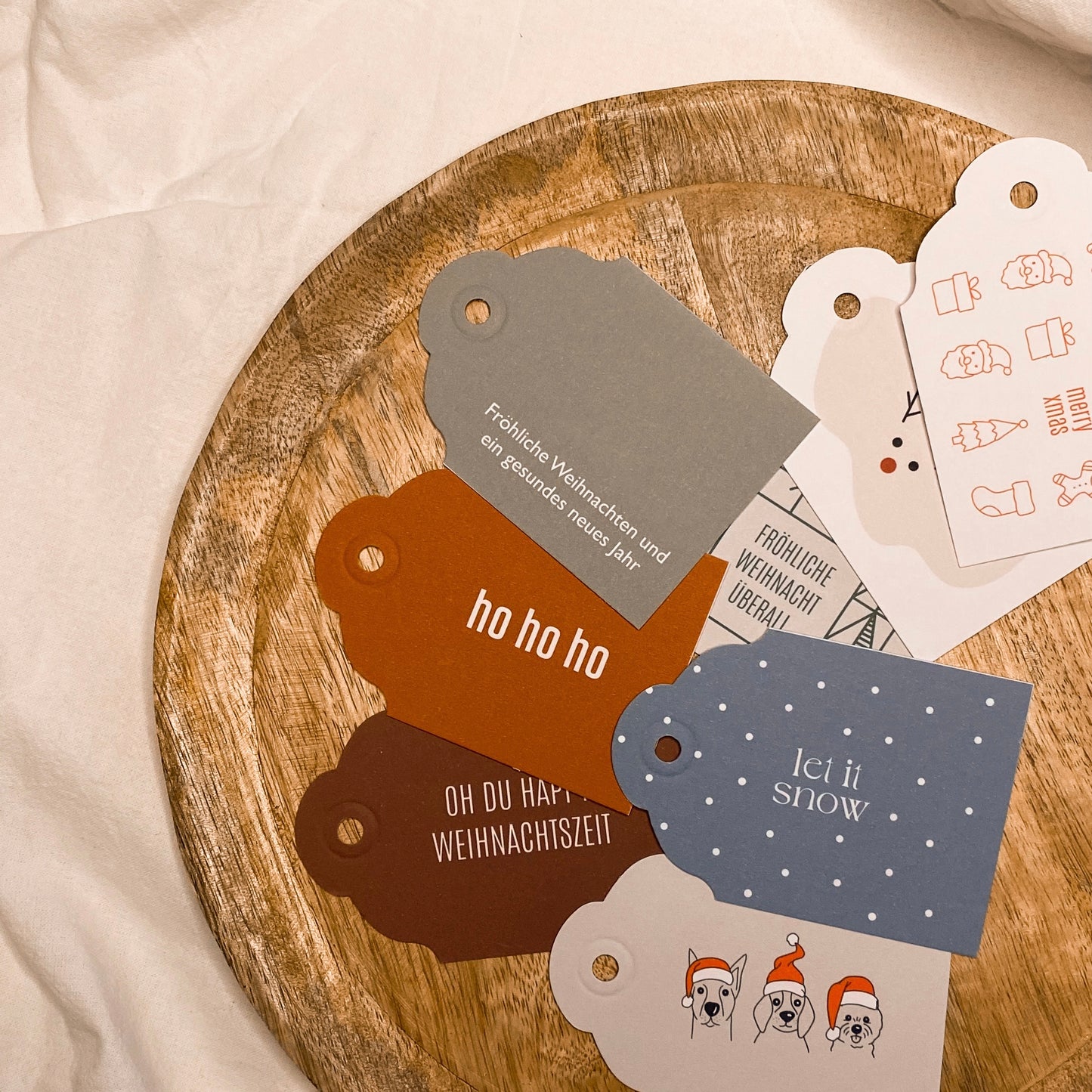 8er Set Geschenkeanhänger