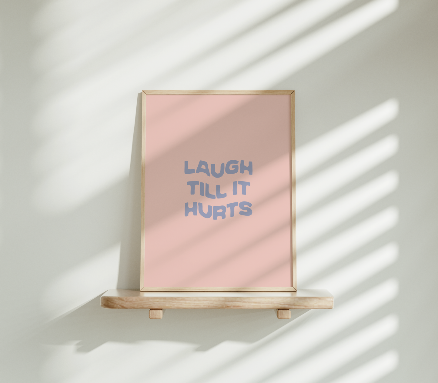 Laugh til it hurts (rosa/blau)