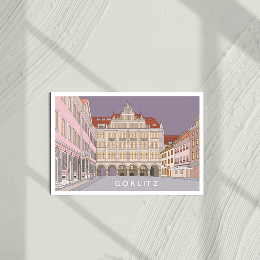 Postkarte Rathaus Görlitz