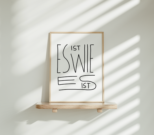 Es ist wie es ist